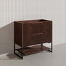 900mm Bali Bathroom Freestanding Fluted Vanity with Drawers In Various Colours