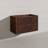 Bali Linear Wall Hung Bathroom Floating Vanity Fluted PVC Coating Cabinet 900mm - In 5 Colours