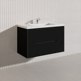 Bali Linear Wall Hung Bathroom Floating Vanity Fluted PVC Coating Cabinet 900mm - In 5 Colours