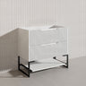 900mm Bali Bathroom Freestanding Fluted Vanity with Drawers In Various Colours