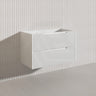 Bali Linear Wall Hung Bathroom Floating Vanity Fluted PVC Coating Cabinet 900mm - In 5 Colours