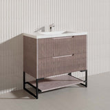900mm Bali Bathroom Freestanding Fluted Vanity with Drawers In Various Colours