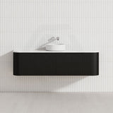 750-1500mm Bergen Wall Hung Vanity MDF Board Fluted Bathroom Cabinet 3 Colours Available