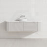 1500mm Single/Double Bowls Bergen Wall Hung Vanity MDF Board Fluted Bathroom Cabinet 3 Colours Available