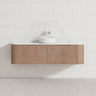 1500mm Single/Double Bowls Bergen Wall Hung Vanity MDF Board Fluted Bathroom Cabinet 3 Colours Available