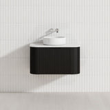 750-1500mm Bergen Wall Hung Vanity MDF Board Fluted Bathroom Cabinet 3 Colours Available