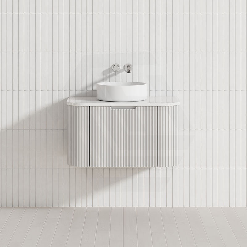 Matt White Fluted
