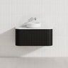 900mm Bergen Wall Hung Vanity MDF Board Fluted Bathroom Cabinet 3 Colours Available
