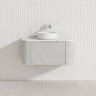 900mm Bergen Wall Hung Vanity MDF Board Fluted Bathroom Cabinet 3 Colours Available
