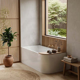Ellie Bathtub Left / Right Corner Back Acrylic NO Overflow 1500/1700x750x610mm - Gloss White
