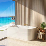 Ellie Bathtub Left / Right Corner Back Acrylic NO Overflow 1500/1700x750x610mm - Gloss White