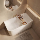 Ellie Bathtub Left / Right Corner Back Acrylic NO Overflow 1500/1700x750x610mm - Gloss White