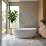 Fanta Oval Acrylic Freestanding Bathtub NO Overflow 1700x800x580mm - Gloss White