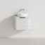 600-1500mm Houston Matt White/Black Plywood Curved Wall Hung Vanity With Variant Color Handle