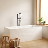 Lotus Rectangular Acrylic Freestanding Corner Back to Wall Bathtub Multi Fit NO Overflow 1200/1300/1400/1500/1600/1700mm - Gloss White
