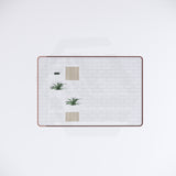 800x1200mm Rectangle Brushed Copper Framed Bathroom Mirror Wall Mounted Vertical or Horizontal