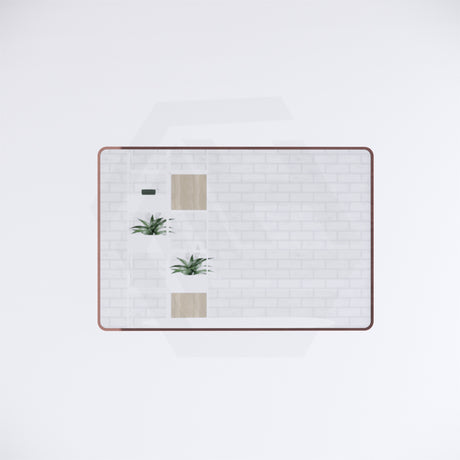 800x1200mm Rectangle Brushed Copper Framed Bathroom Mirror Wall Mounted Vertical or Horizontal