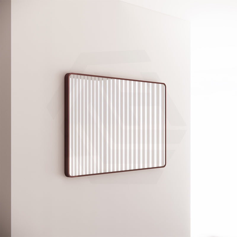 800x1200mm Rectangle Brushed Copper Framed Bathroom Mirror Wall Mounted Vertical or Horizontal