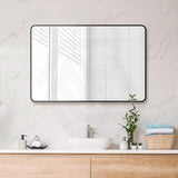 600/750/800/900/1200/1500mm Rectangle Framed Bathroom Mirror Wall Mounted Vertical or Horizontal Variant Colour Available
