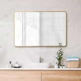 600/750/800/900/1200/1500mm Rectangle Framed Bathroom Mirror Wall Mounted Vertical or Horizontal Variant Colour Available
