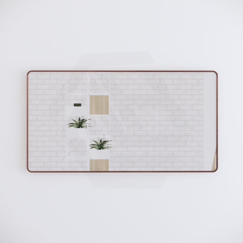 800x1500mm Rectangle Brushed Copper Framed Bathroom Mirror Wall Mounted Vertical or Horizontal