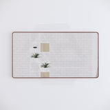 800x1500mm Rectangle Brushed Copper Framed Bathroom Mirror Wall Mounted Vertical or Horizontal