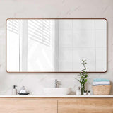 600/750/800/900/1200/1500mm Rectangle Framed Bathroom Mirror Wall Mounted Vertical or Horizontal Variant Colour Available
