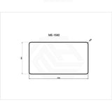 600/750/800/900/1200/1500mm Bathroom Brushed Nickel Framed Rectangle Mirror Wall Mounted Vertical/Horizontal