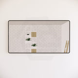 800/1500mm Rectangle Black Framed Bathroom Mirror Wall Mounted Vertical or Horizontal