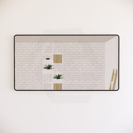 600/750/800/1500mm Bathroom Black Framed Rectangle Mirror Wall Mounted Vertical/Horizontal