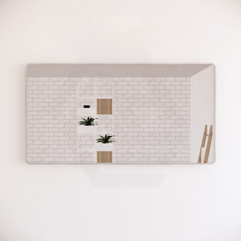 750/800/900/1200Mm Bathroom Brushed Nickel Framed Rectangle Mirror Wall Mounted Vertical/Horizontal