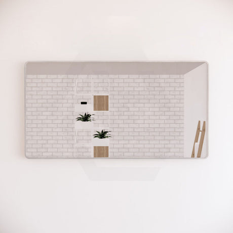 600/750/800/900/1200/1500mm Bathroom Brushed Nickel Framed Rectangle Mirror Wall Mounted Vertical/Horizontal