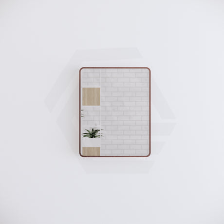600x750mm Rectangle Brushed Copper Framed Bathroom Mirror Wall Mounted Vertical or Horizontal