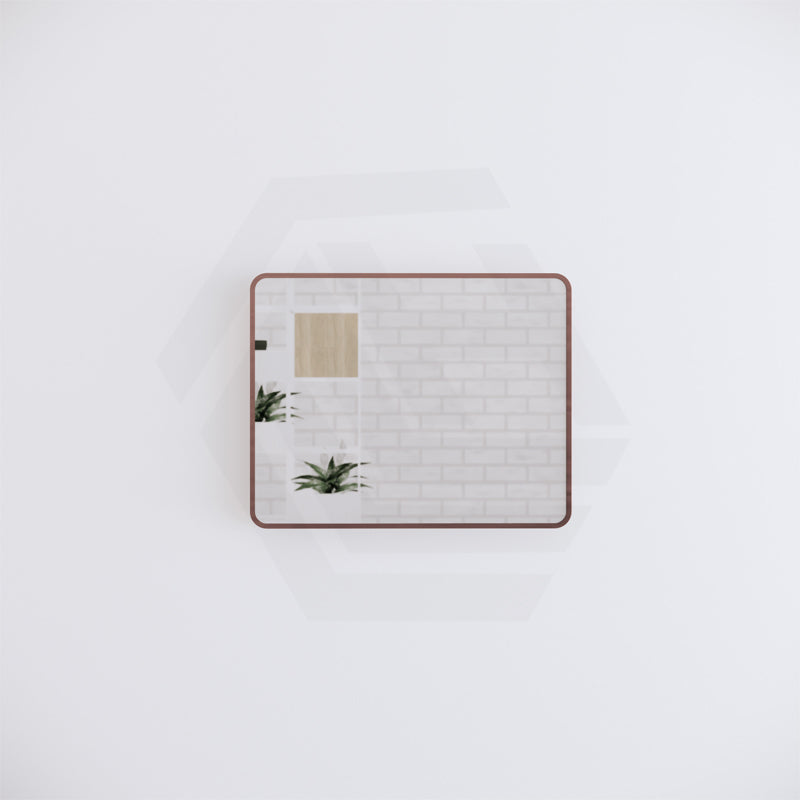 600x750mm Rectangle Brushed Copper Framed Bathroom Mirror Wall Mounted Vertical or Horizontal