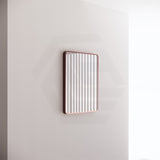 600x750mm Rectangle Brushed Copper Framed Bathroom Mirror Wall Mounted Vertical or Horizontal