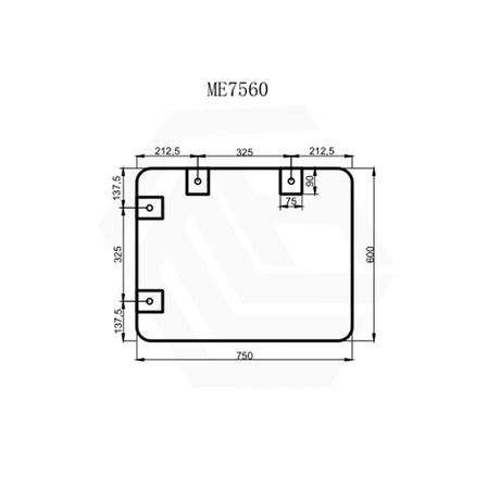 600x750mm Rectangle Framed Bathroom Mirror Wall Mounted Vertical or Horizontal Variant Colour Available
