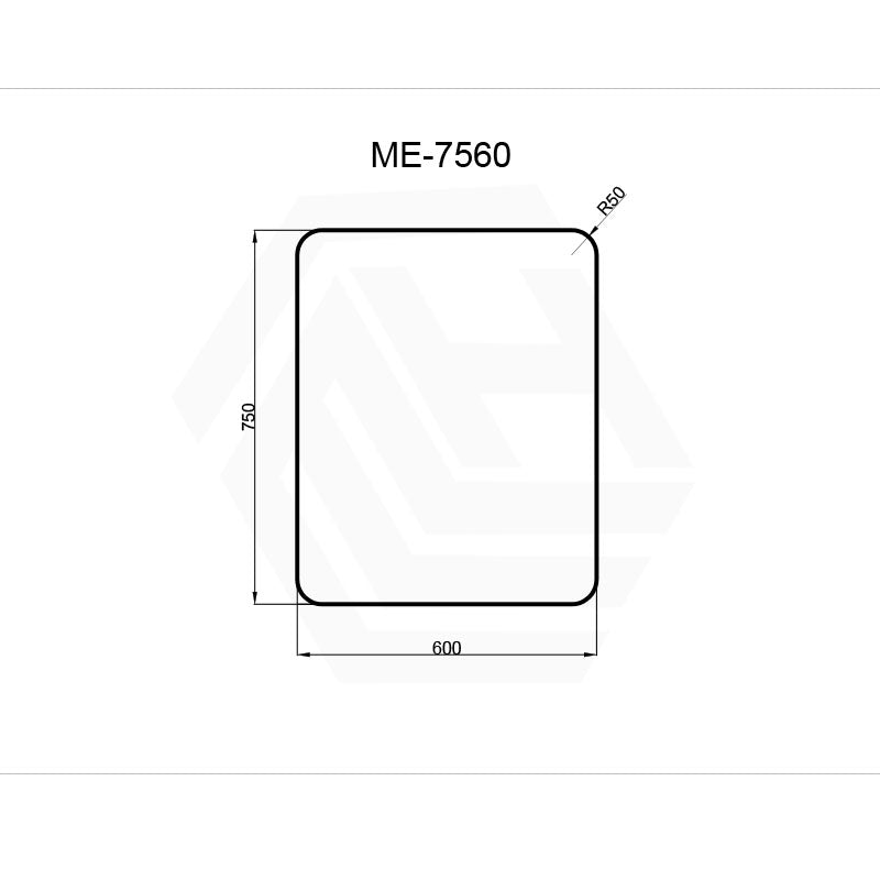 600/750/800/900/1200/1500mm Bathroom Brushed Nickel Framed Rectangle Mirror Wall Mounted Vertical/Horizontal