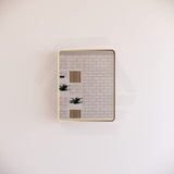 750/800/900/1200Mm Bathroom Brushed Nickel Framed Rectangle Mirror Wall Mounted Vertical/Horizontal