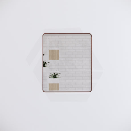 750x900mm Rectangle Brushed Copper Framed Bathroom Mirror Wall Mounted Vertical or Horizontal