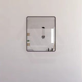 750x900mm Rectangle Black Framed Bathroom Mirror Wall Mounted Vertical or Horizontal