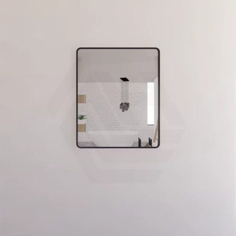 750x900mm Rectangle Black Framed Bathroom Mirror Wall Mounted Vertical or Horizontal