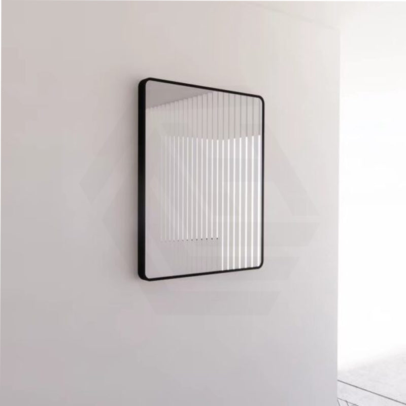 750x900mm Rectangle Black Framed Bathroom Mirror Wall Mounted Vertical or Horizontal