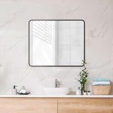 600/750/800/900/1200/1500mm Rectangle Framed Bathroom Mirror Wall Mounted Vertical or Horizontal Variant Colour Available