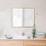 600/750/800/900/1200/1500mm Rectangle Framed Bathroom Mirror Wall Mounted Vertical or Horizontal Variant Colour Available