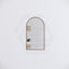 450x800mm Arch Brushed Copper Framed Bathroom Mirror Wall Mounted