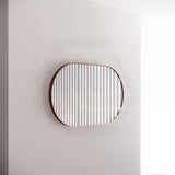 700x1200mm Oval Brushed Copper Framed Bathroom Mirror Wall Mounted Vertical or Horizontal