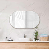 450/600/700/800/900/1200/1500mm Oval Framed Bathroom Mirror Wall Mounted Vertical or Horizontal Variant Colour Available