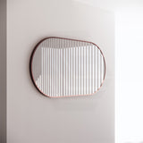 800x1500mm Oval Brushed Copper Framed Bathroom Mirror Wall Mounted Vertical or Horizontal
