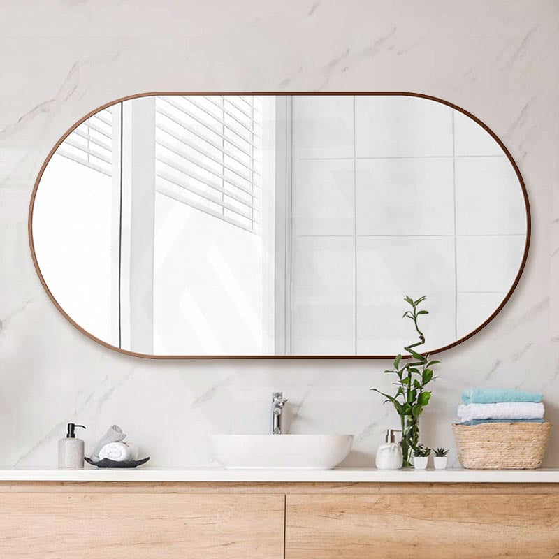 450/600/700/800/900/1200/1500mm Oval Framed Bathroom Mirror Wall Mounted Vertical or Horizontal Variant Colour Available