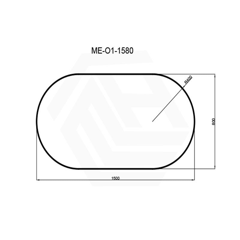 450/600/700/900/1200Mm Bathroom Black Framed Oval Mirror Wall Mounted Mirrors